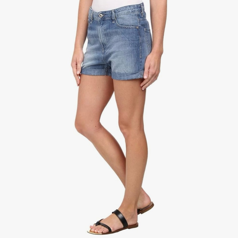 Diesel Shozee Cuffed High Rise Cotton Jean Shorts size 26